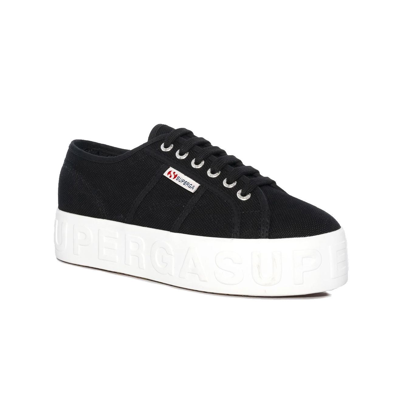 SUPERGA Scarpe 2790 3D Lettering Donna Nero S71183W/2790 999BLACK 