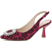 TWENTYFOURHAITCH Scarpe Slingback Con Fibbia Gioiello Donna Fuxia SH83FUX FUXIA 