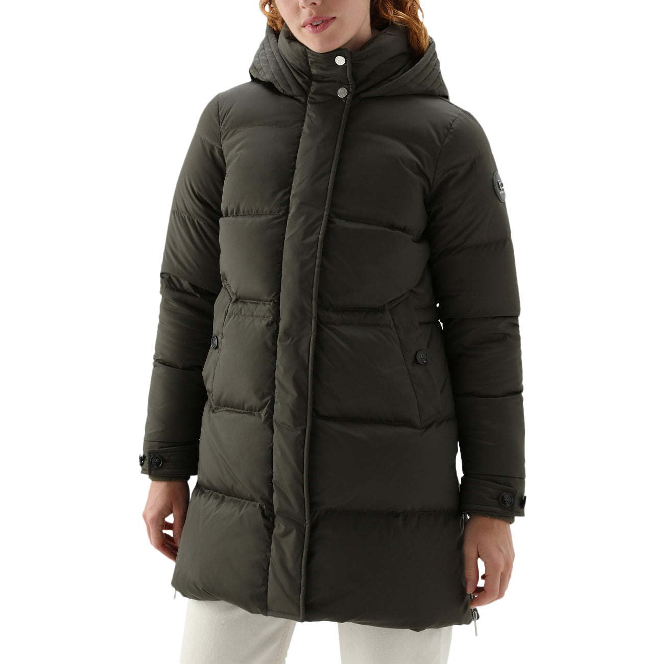 WOOLRICH Piumino Alsea Puffy Donna Darkgreen CFWWOU0697FRUT1148 614 DARKGREEN 