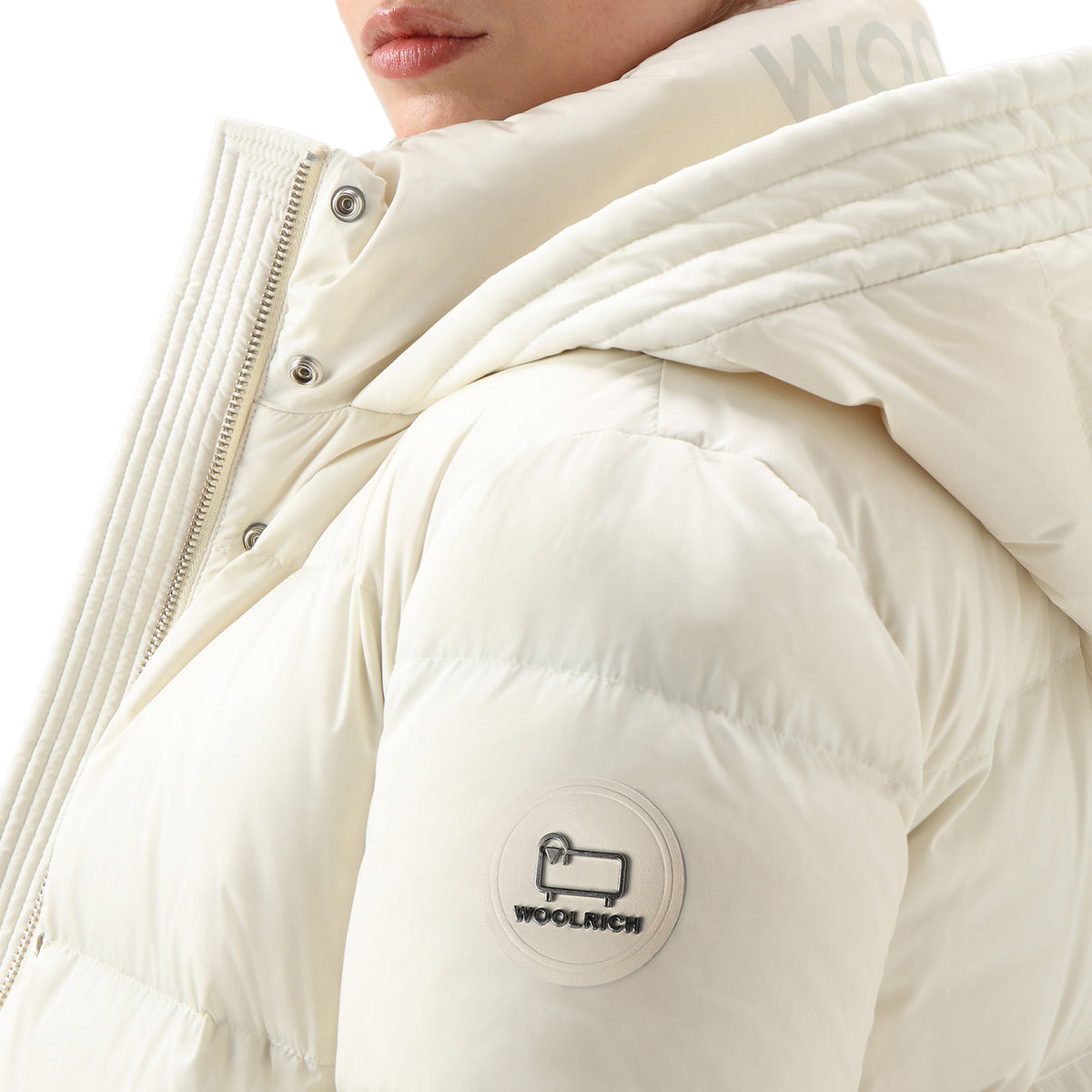 WOOLRICH Piumino Alsea Puffy Donna Milky Cream CFWWOU0697FRUT1148 8743 MILKY CREAM 