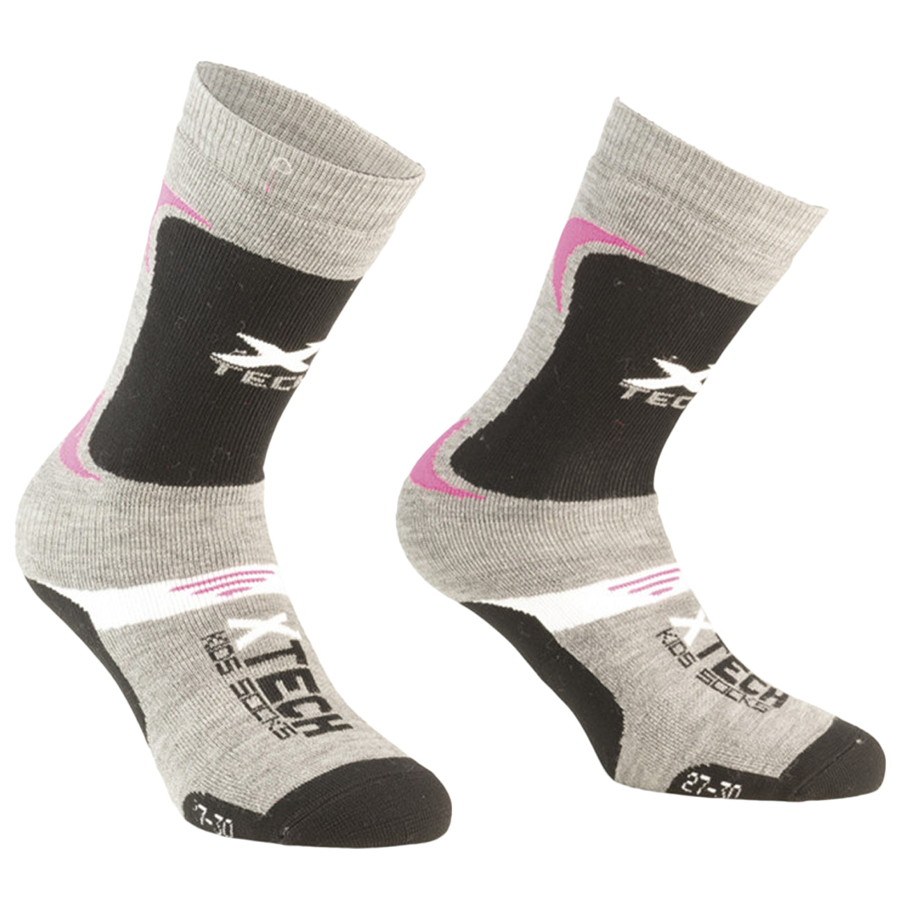 XTECH CALZE JUNIOR XT140 XTECH XT140/KIDS GRIGIO/FUCSIA 
