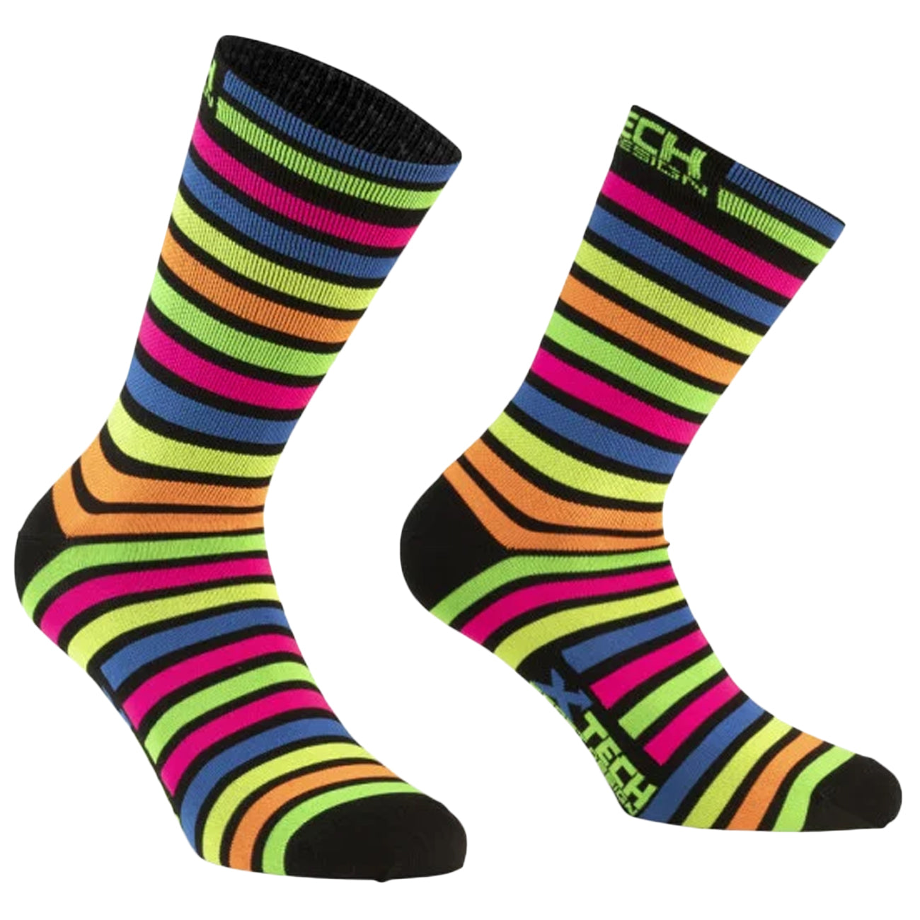 XTECH Calze XT81 Nero Fluo XT81 M11 NERO/FLUO 