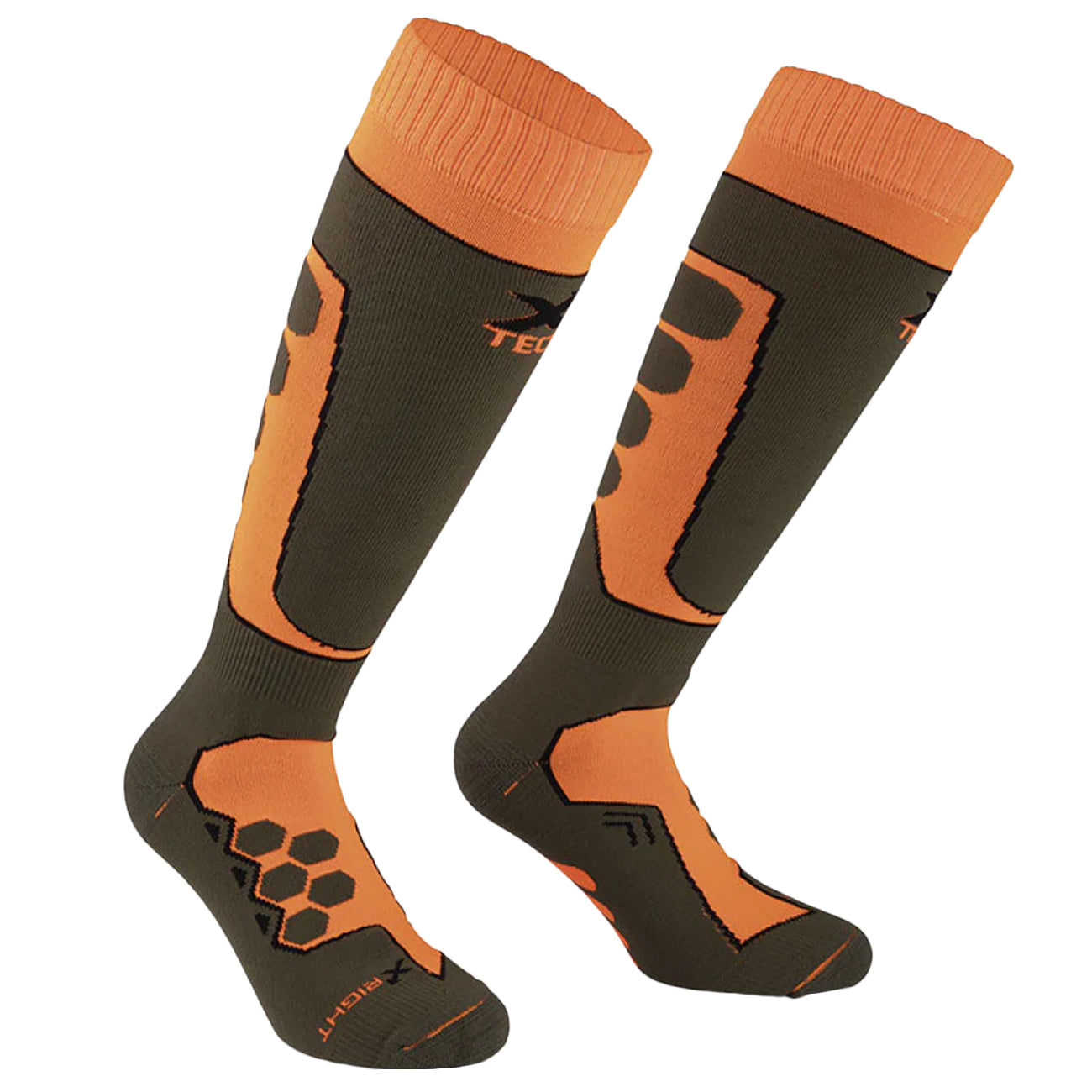 XTECH CALZE STRUTTURA 3D LEFT&RIGHT XTECH XT90 A08 ARANCIO 