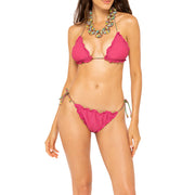 4GIVENESS BIKINI TRIANGOLO+SLIP LACCETTI 4GIVENESS FGBW2358 044FUXIA 