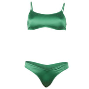 4GIVENESS Bikini a Fascia Con Slip A V FGBW2957 080VERDE 