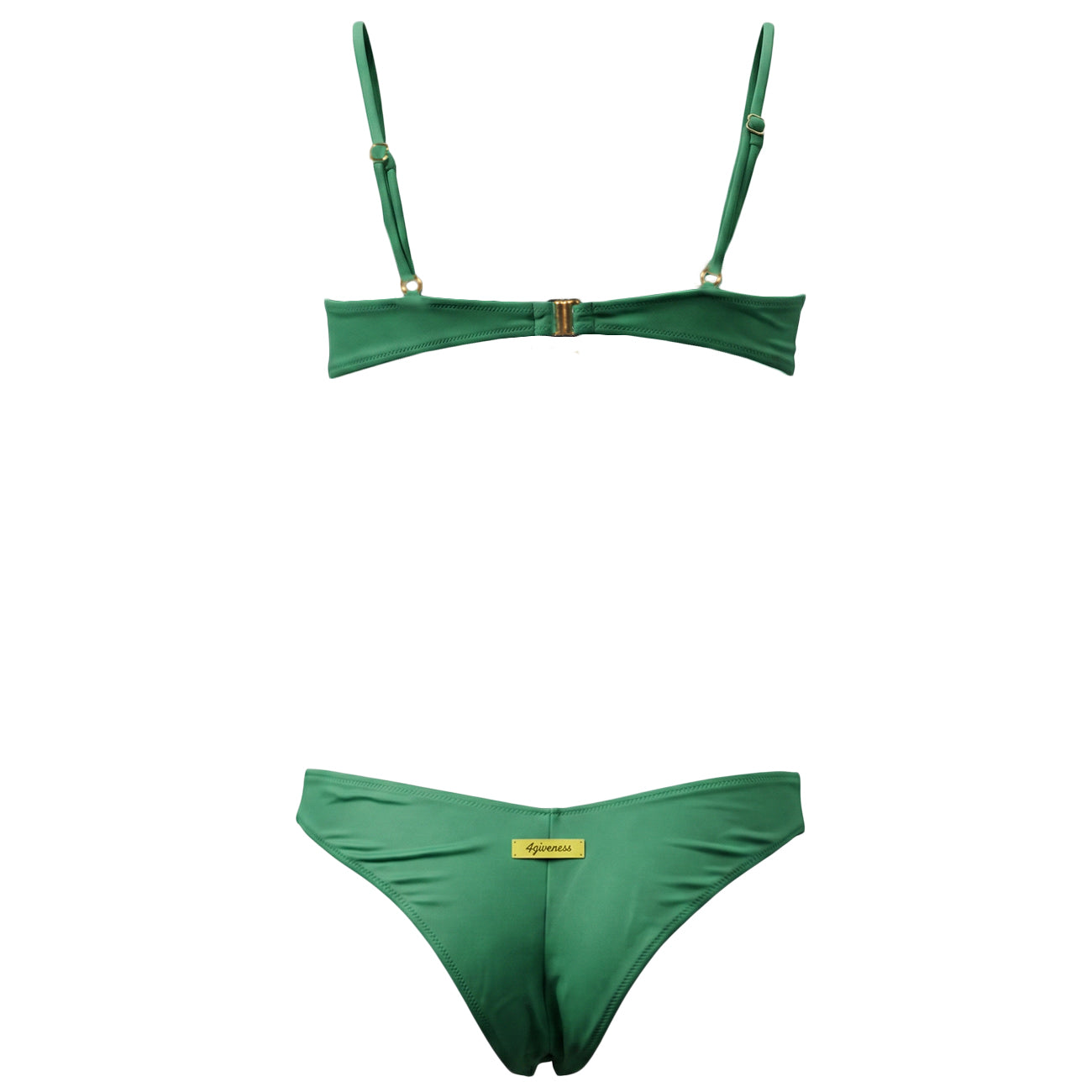 4GIVENESS Bikini a Fascia Con Slip A V FGBW2957 080VERDE 
