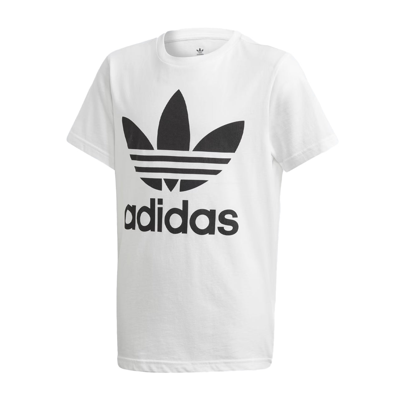 ADIDAS Tshirt Trefoil Kids White Black DV2904 WHITE/BLACK 