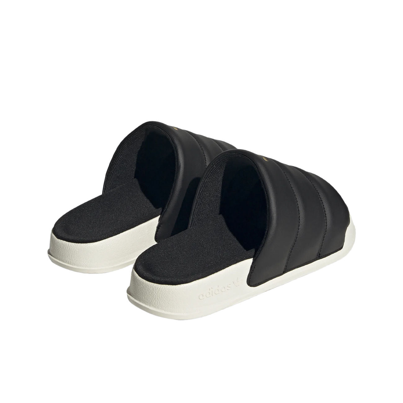 ADIDAS Ciabatte Adilette Essential Donna Nero Bianco FZ6162 CBLACK/OWHITE/GOLDMT 