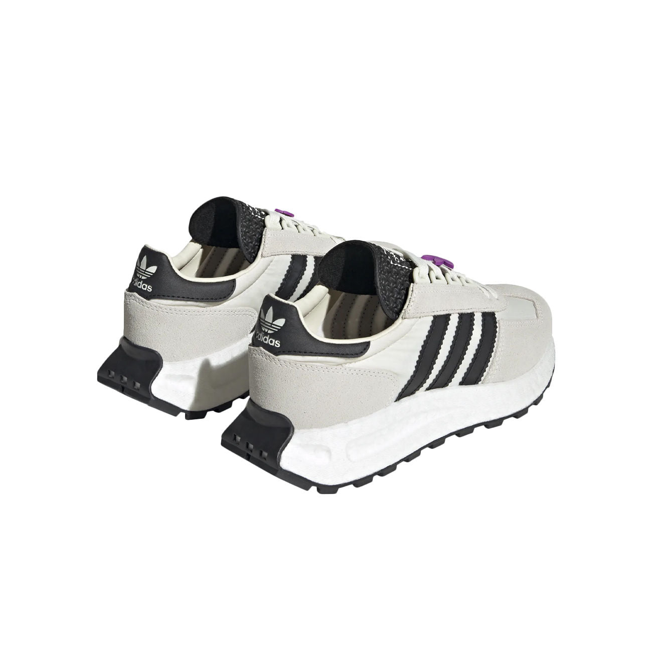 ADIDAS Sneakers Retropy E5 Donna Bianco Nero HQ6886 OWHITE/CBLACK/SHOPURP 