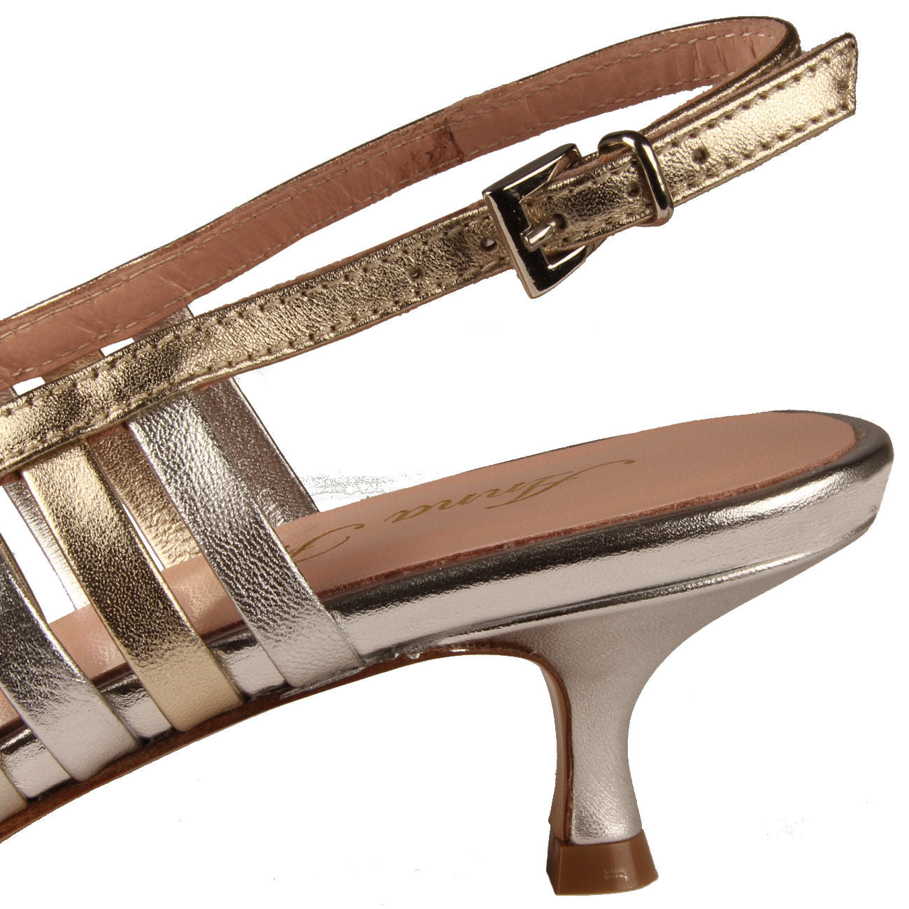 ANNA F. SCARPE D. CHANEL T.30 LAMINATO PLATINO LAMINATO ARGENTO ANNA F 1420/935 ARGENTO 