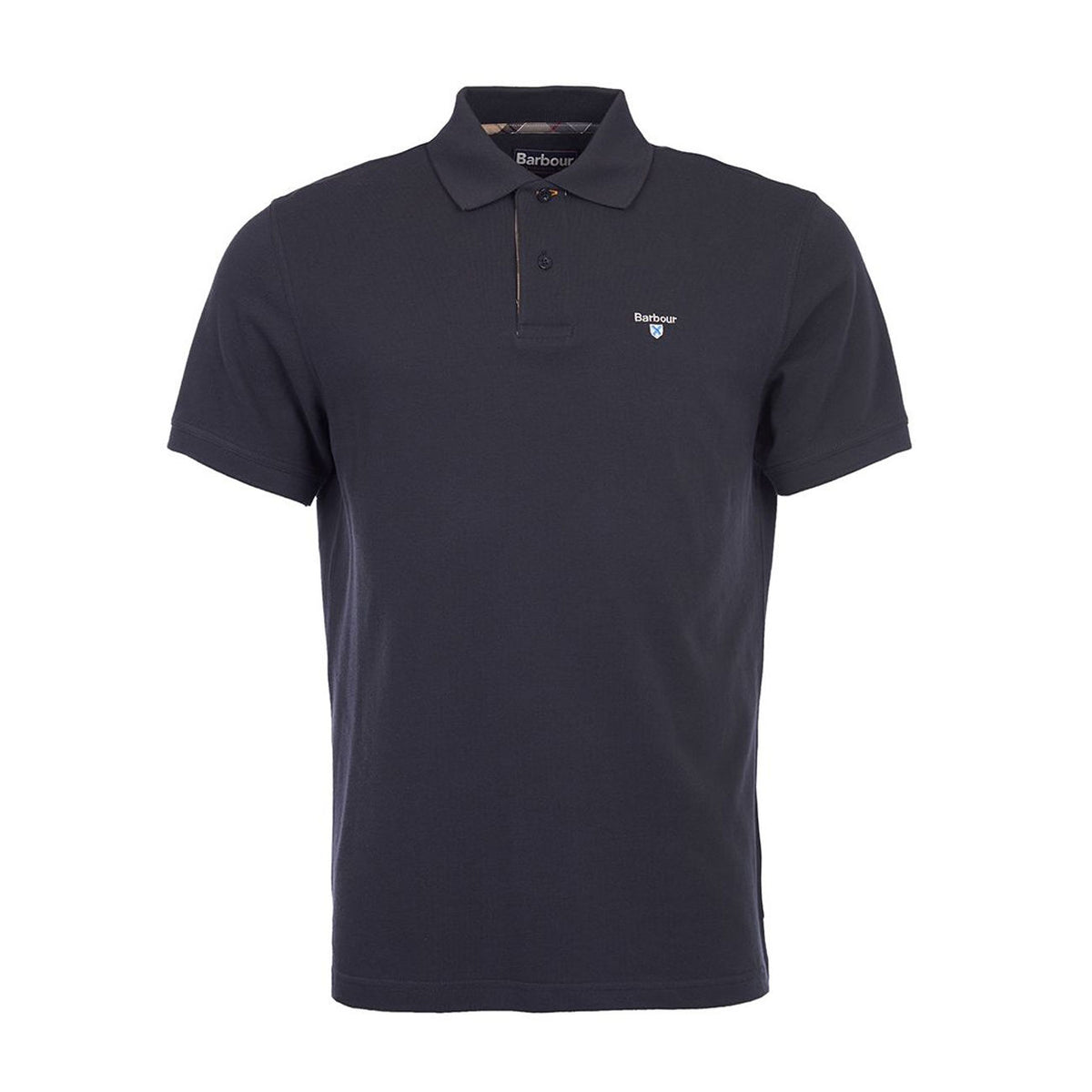 BARBOUR POLO U. TARTAN PIQUE BARBOUR MML0012 NY51 NAVY DRESS 