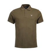 BARBOUR POLO U. TARTAN PIQUE BARBOUR MML0012 OL51 DARK OLIVE CLASSIC 