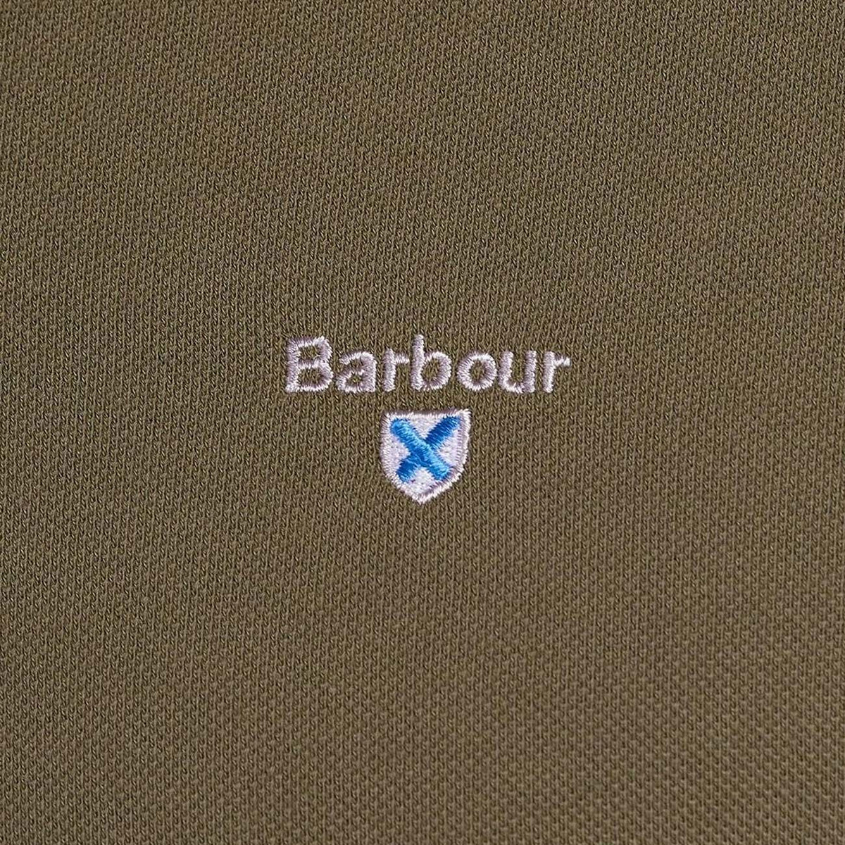 BARBOUR POLO U. TARTAN PIQUE BARBOUR MML0012 OL51 DARK OLIVE CLASSIC 