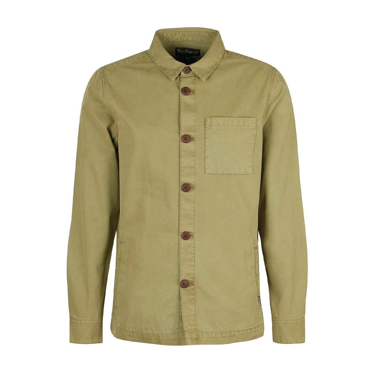 BARBOUR CAMICIA U. WASHED OVERSHIRT BARBOUR MOS0281 OL31 BLEACHED OLIVE 