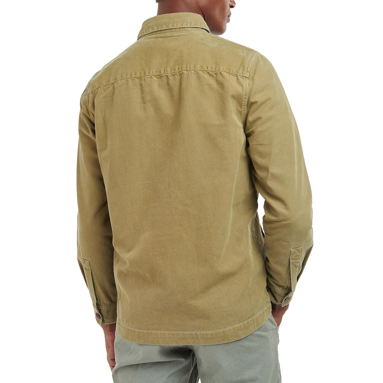BARBOUR CAMICIA U. WASHED OVERSHIRT BARBOUR MOS0281 OL31 BLEACHED OLIVE 