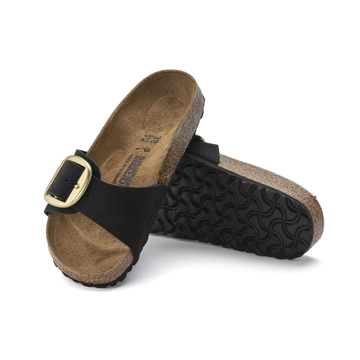 BIRKENSTOCK Sandali Madrid Con Grande Fibbia 1023373 BLACK 