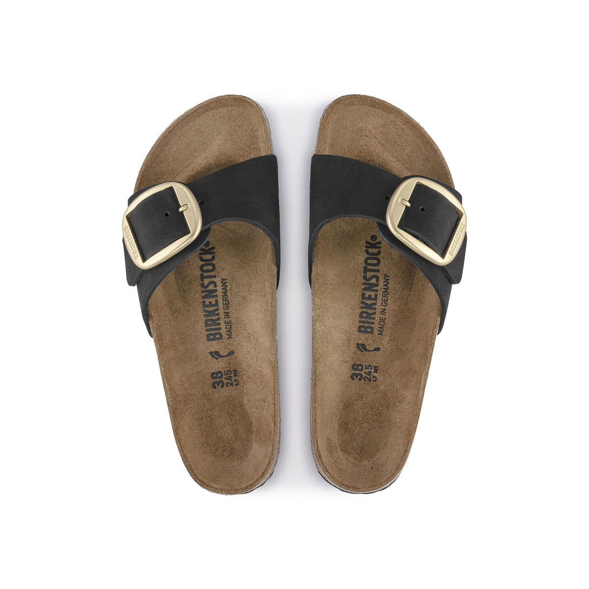 BIRKENSTOCK Sandali Madrid Con Grande Fibbia 1023373 BLACK 