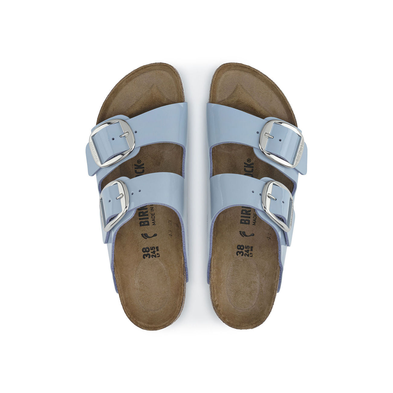 BIRKENSTOCK Sandali Arizona Grande Fibbia 1025798 PATENT DOVEBLUE 