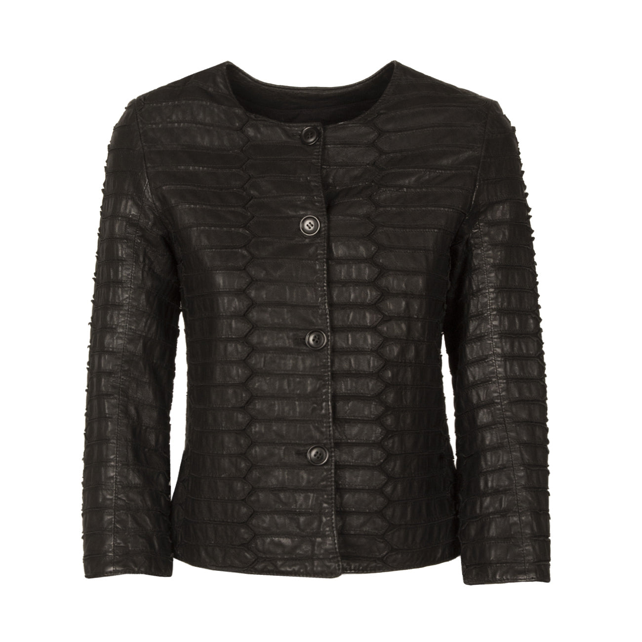 BULLY Giacca Chanel Nappa Washed Donna Nero 2761 NERO 