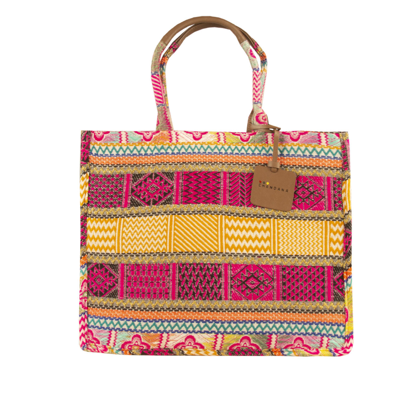CHANDANA Borsa Tote Bali Big Multicolor Lurex BALI BIG MULTIC/LUREX 