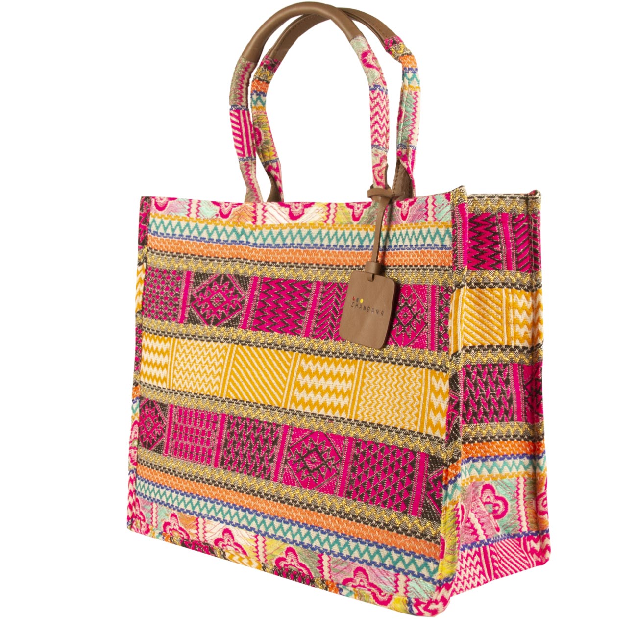 CHANDANA Borsa Tote Bali Big Multicolor Lurex BALI BIG MULTIC/LUREX 