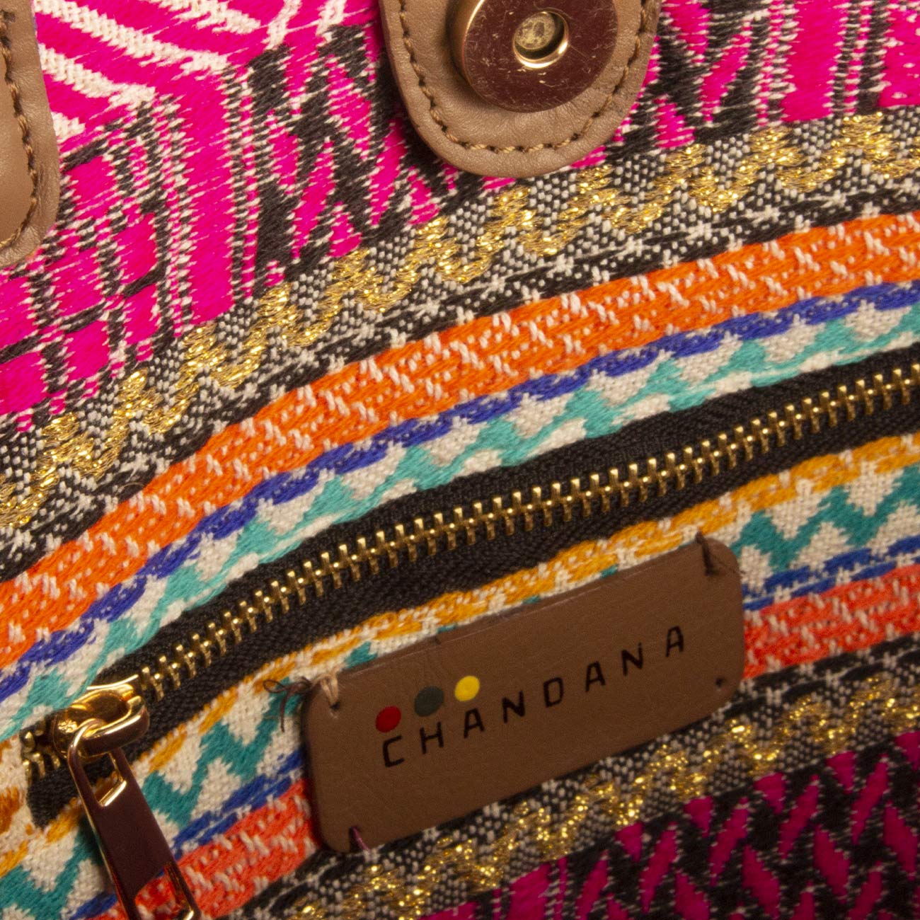 CHANDANA Borsa Tote Bali Big Multicolor Lurex BALI BIG MULTIC/LUREX 
