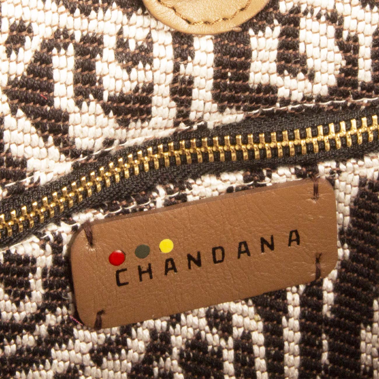 CHANDANA Borsa Tote Big Cayo Largo Black White CAYO LARGO BIG BLACK/WHITE 