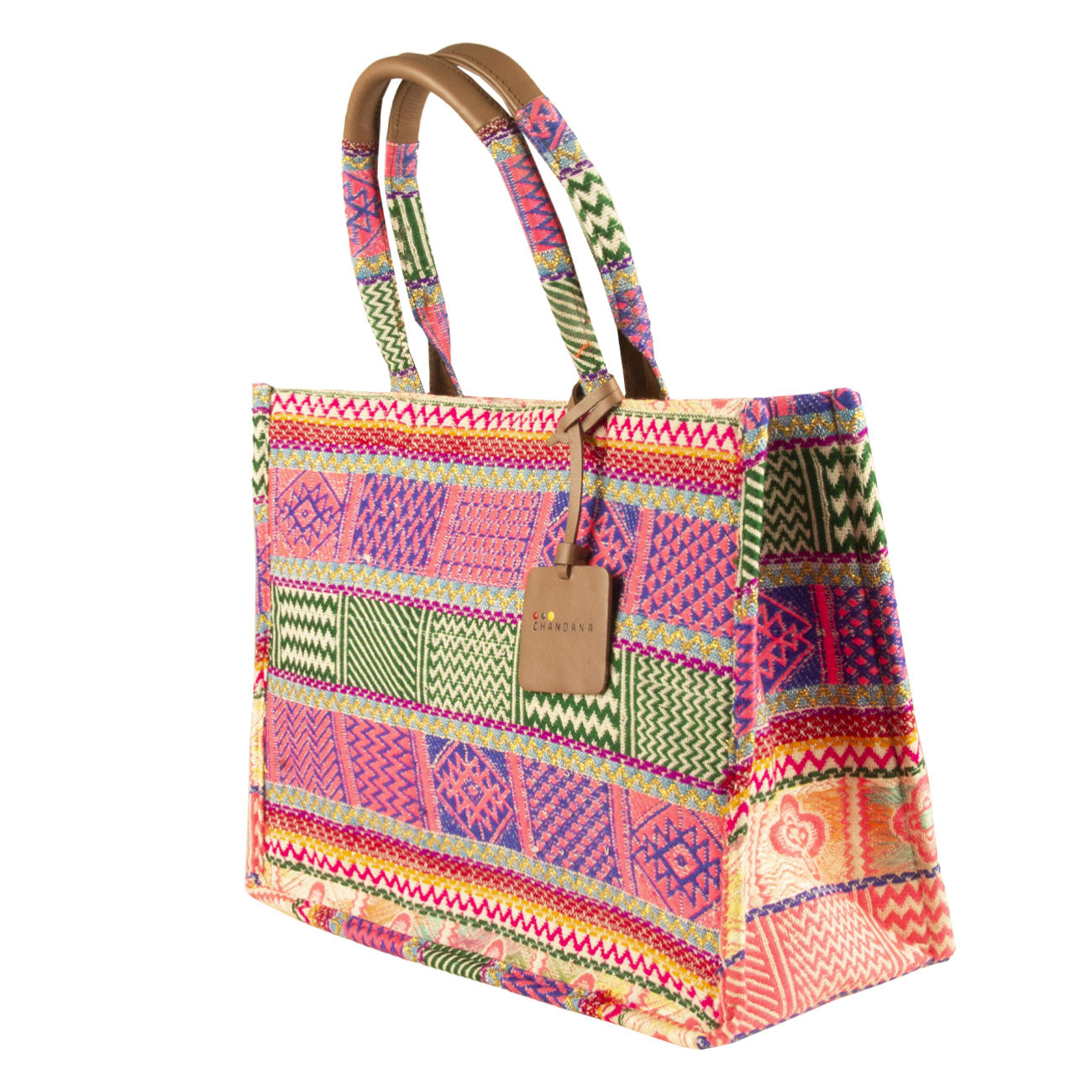 CHANDANA Borsa Tote Salvador Mid Multicolor Lurex SALVADOR MID MULTIC/LUREX 