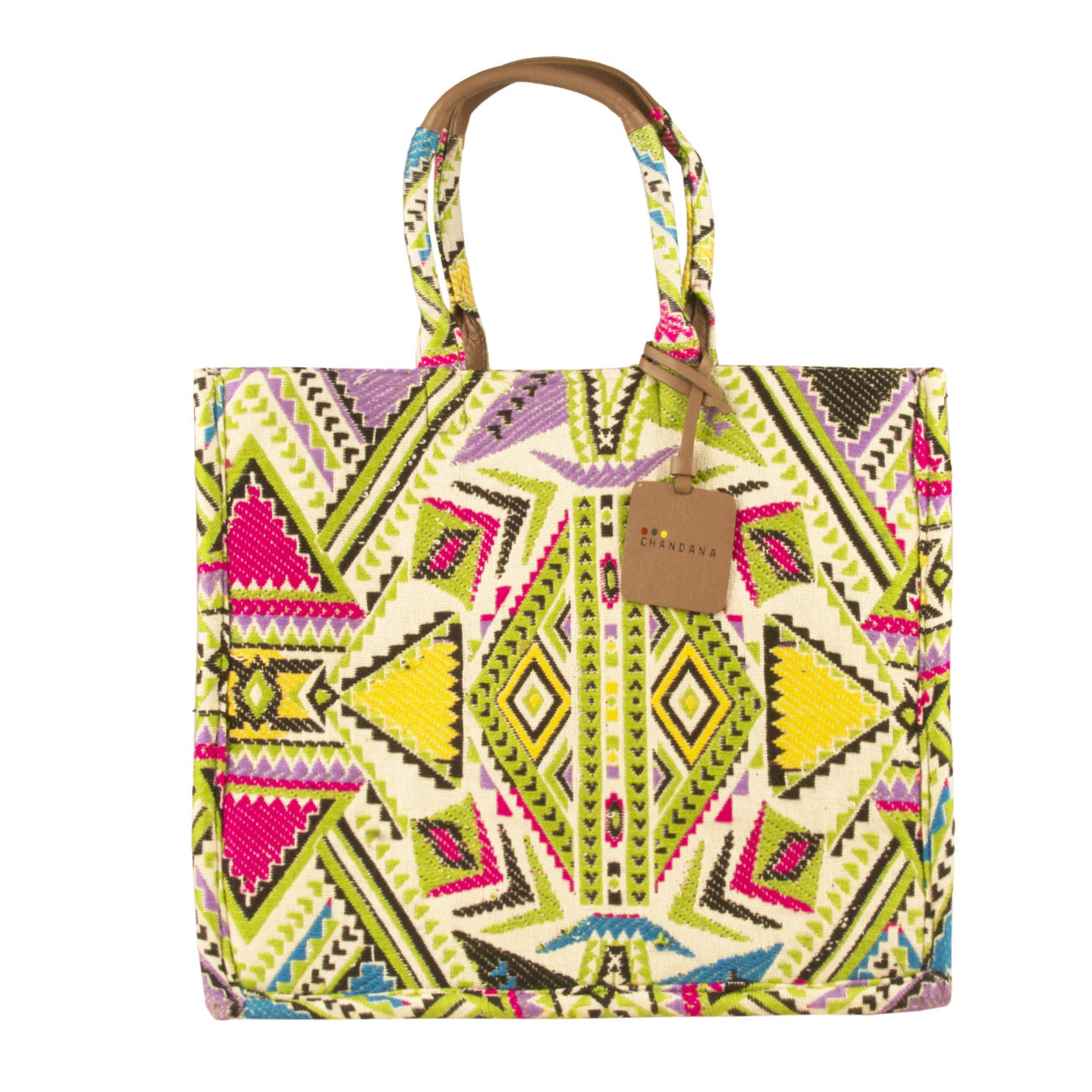 CHANDANA Borsa Tote Tahiti Big Green TAHITI BIG GREEN 
