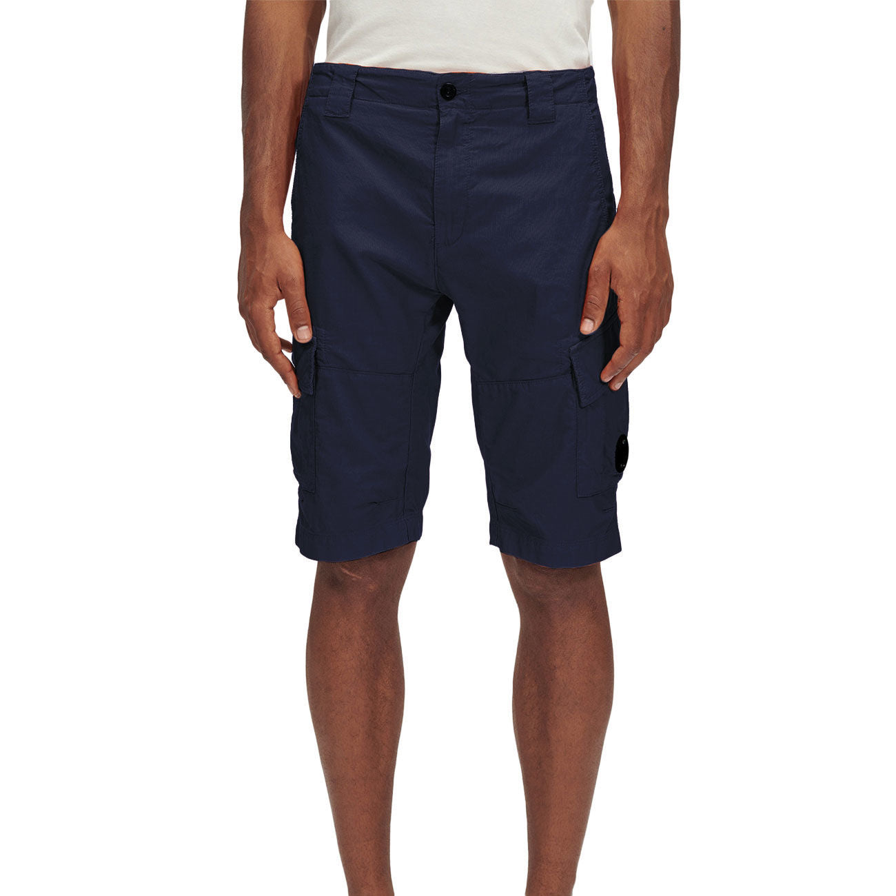 C.P. COMPANY BERMUDA U. OTTOMAN CARGO SHORTS CP 14CMBE116A006406G 888/TOTAL ECLIPSE/BLU NAVY 