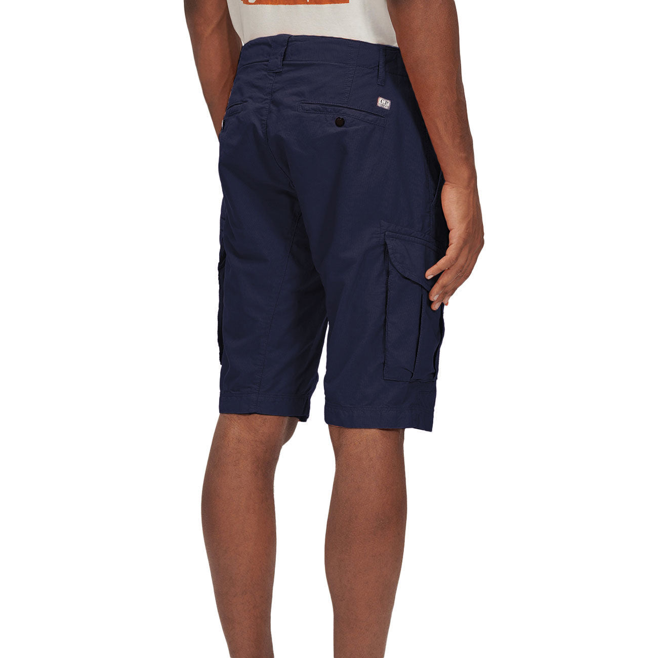 C.P. COMPANY BERMUDA U. OTTOMAN CARGO SHORTS CP 14CMBE116A006406G 888/TOTAL ECLIPSE/BLU NAVY 