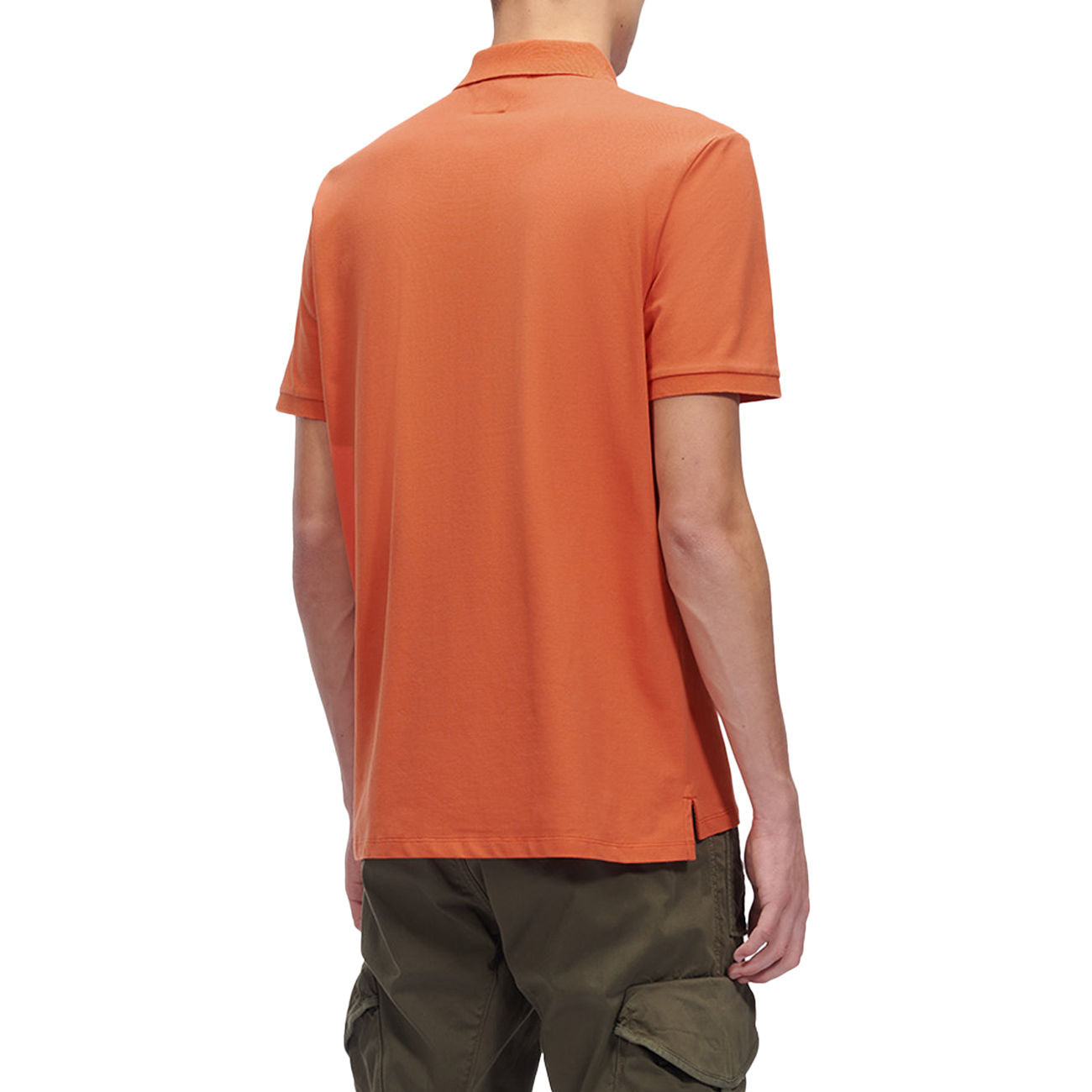 C.P. COMPANY POLO U. STRETCH PIQUET POLO SHIRT CP 14CMPL094A005263W 439/HARVEST PUMPKIN/ARANCIO 
