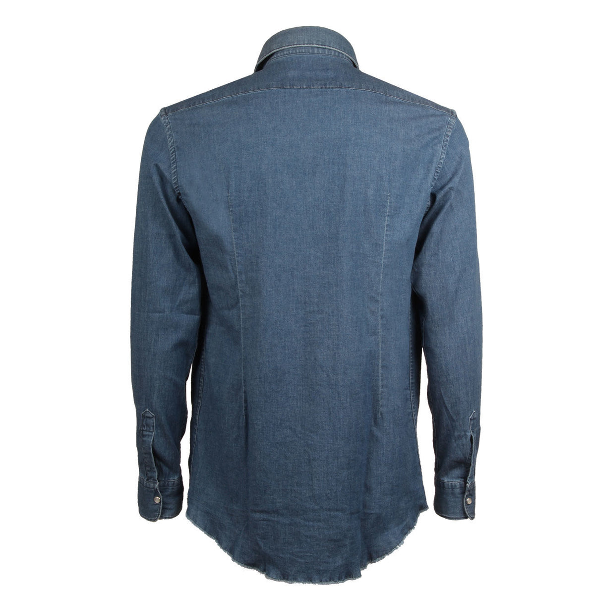 DANIELE ALESSANDRINI CAMICIA U. BASICA SUPER STRETCH DA C1507B14354300 3/DENIM MEDIO 