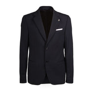 DANIELE ALESSANDRINI GIACCA U. PIETRO C/REVER REGULAR FOD FAZ 2 BOTT. FRES. LANA DA G3453N910WBO4300 23/NAVY 