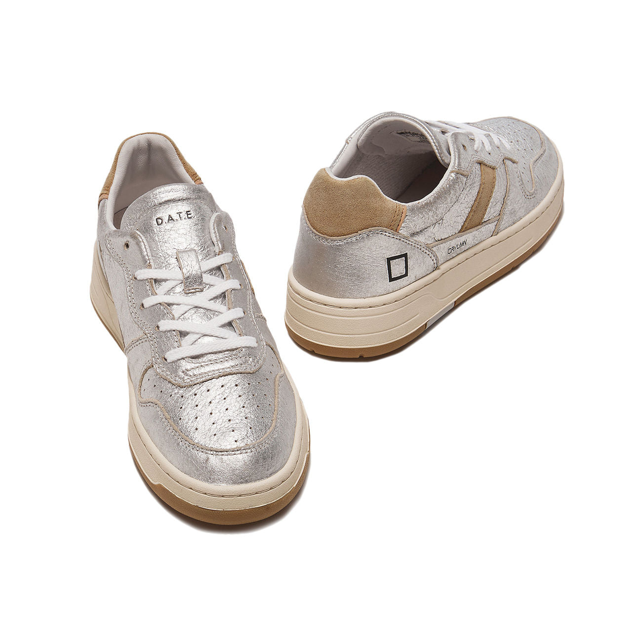D.A.T.E. Sneakers Court 2.0 Donna Shiny Silver W381/C2/SH/SL SHINY SILVER 