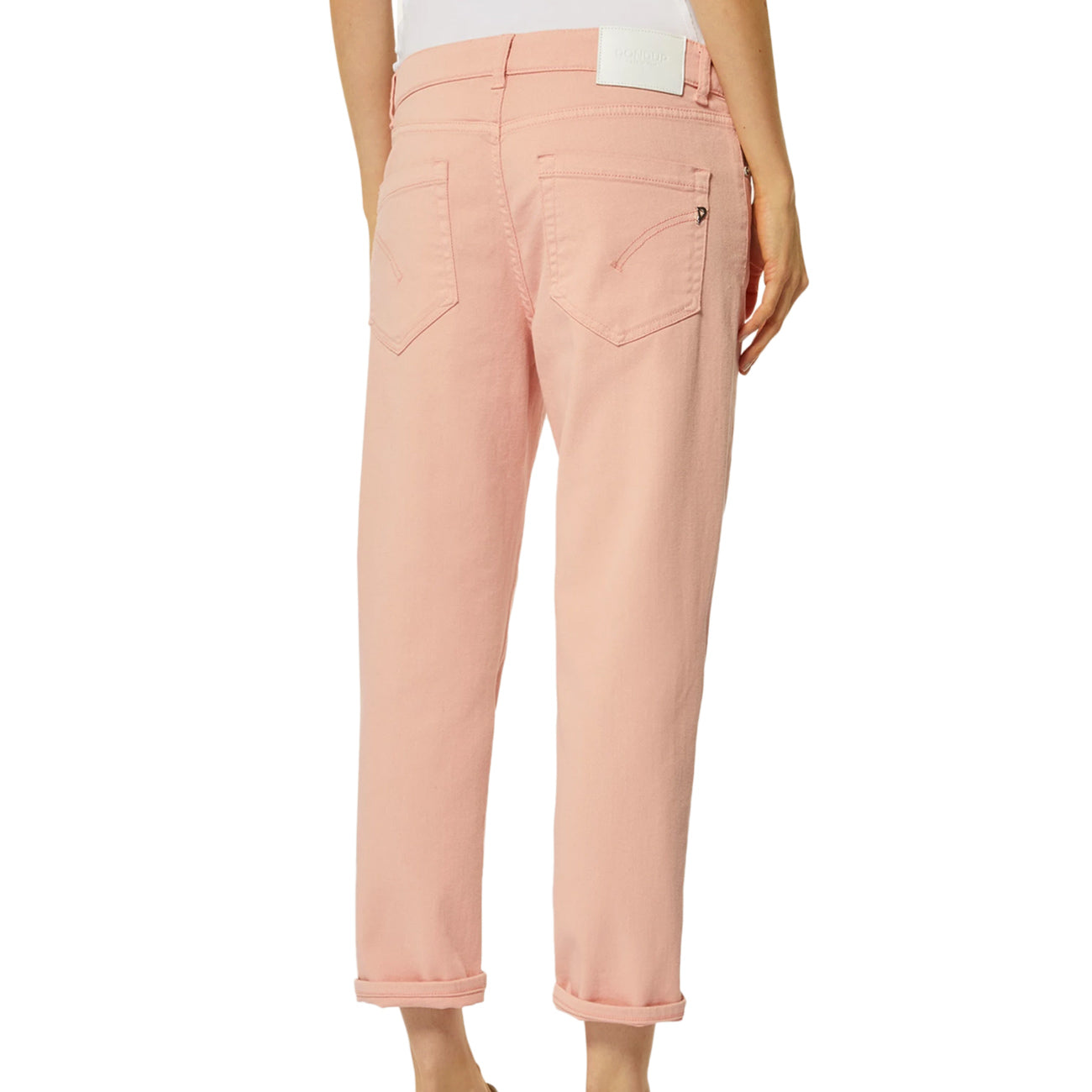 DONDUP Pantalone Koons DP268BGSE068DBM5 063 HAVANA/ROSA CARNE 