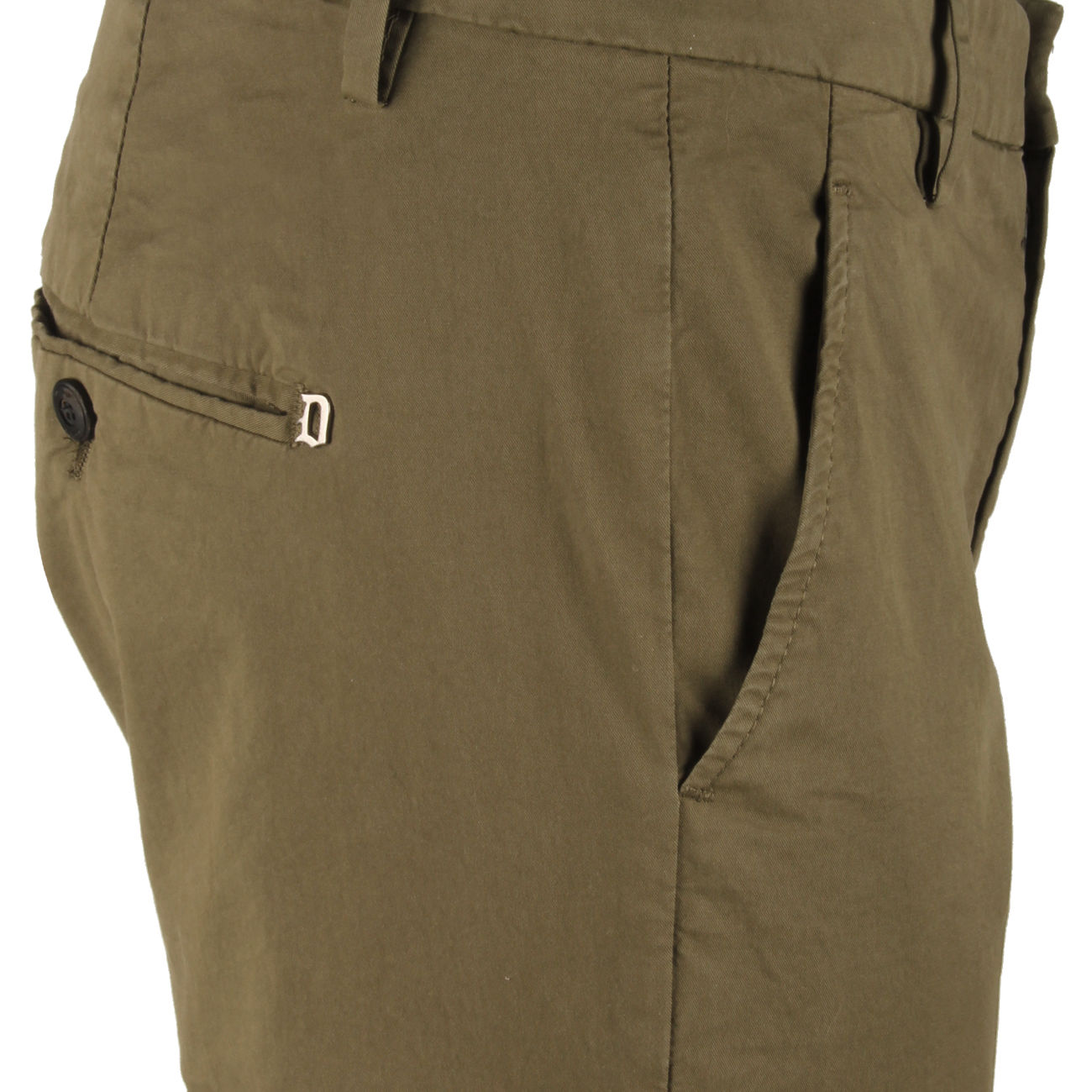 DONDUP Pantalone Gaubert Chino UP235GSE046UPTD 656 VERDE SCURO 