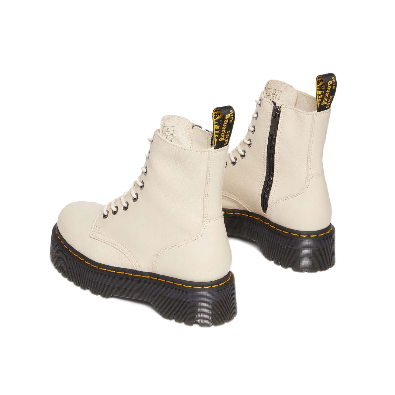 DR.MARTENS Anfibio Jadon Iii Donna Parchment Beige Pisa 26378292 PARCHMENT BEIGE PISA 