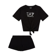 EA7 COMPLETO J. G. T.SHIRT E SHORTS SHINY EA7 3RFV52FJ7CZ 1200/NERO 