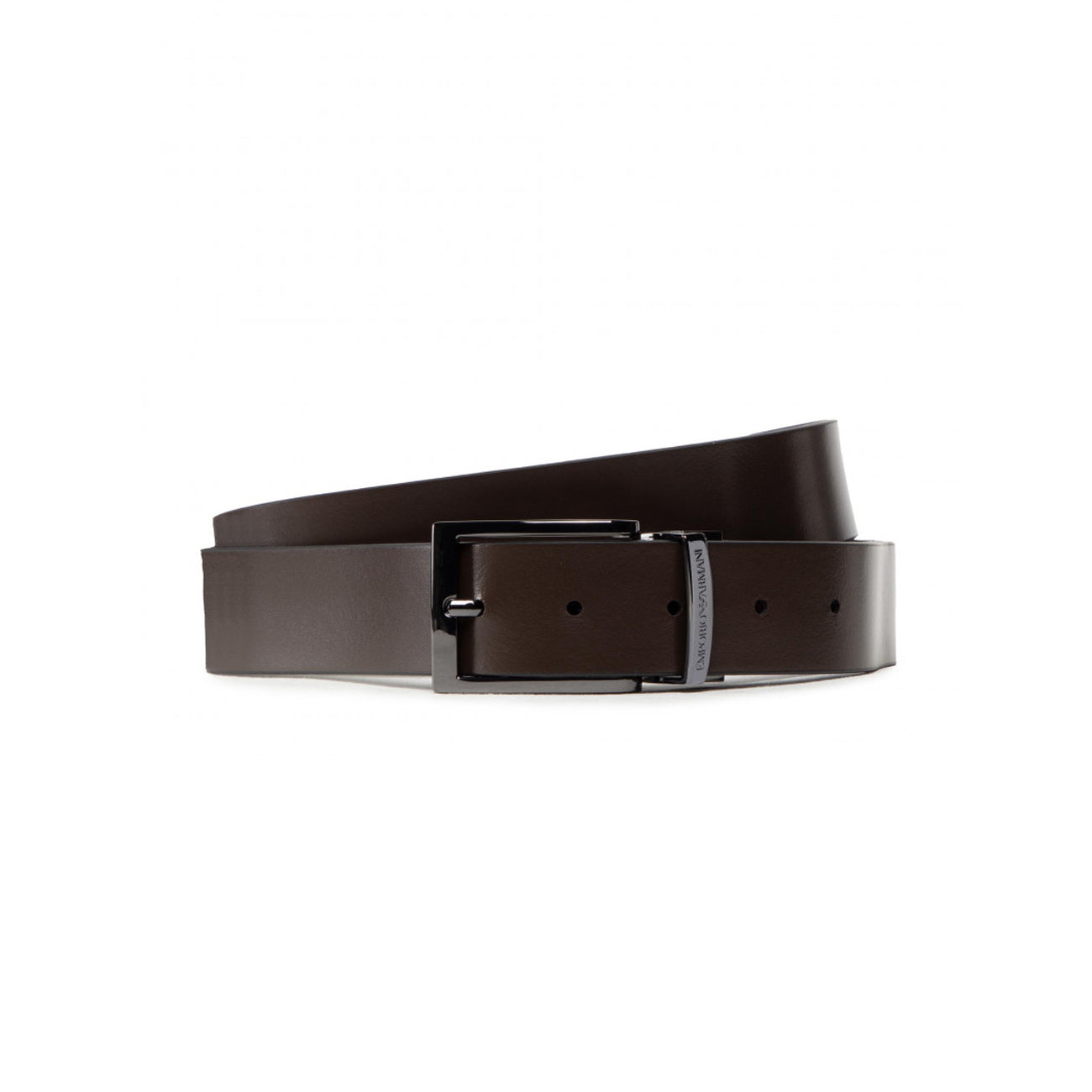 EMPORIO ARMANI ACCESSORI Cintura Reversibile In Pelle Con Logo Lettering Y4S426YTU5J 88044 NERO/T.MORO 
