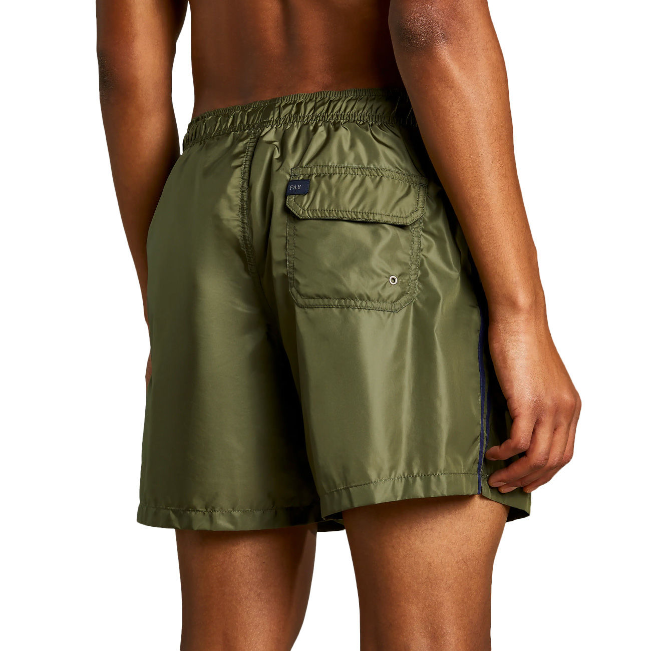 FAY Costume Bande Laterali Uomo Verde Militare Blu N1MD1462620PFWV610 VERDE MILITARE/BLU 