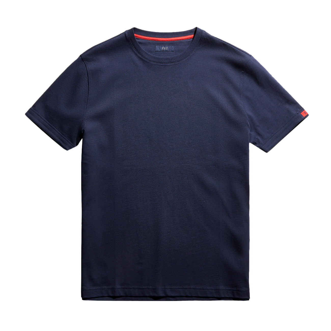 FAY T-Shirt Travel Uomo Blu Rosso NPMB3461330UCXU806 BLU/ROSSO 