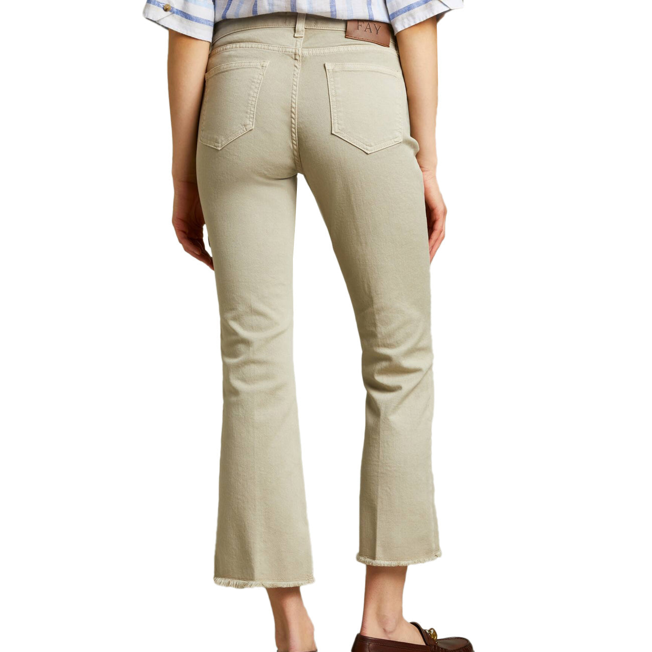 FAY Jeans 5 Tasche Skinny Donna Beige NTW8646520TQVRB208 TORTORA 