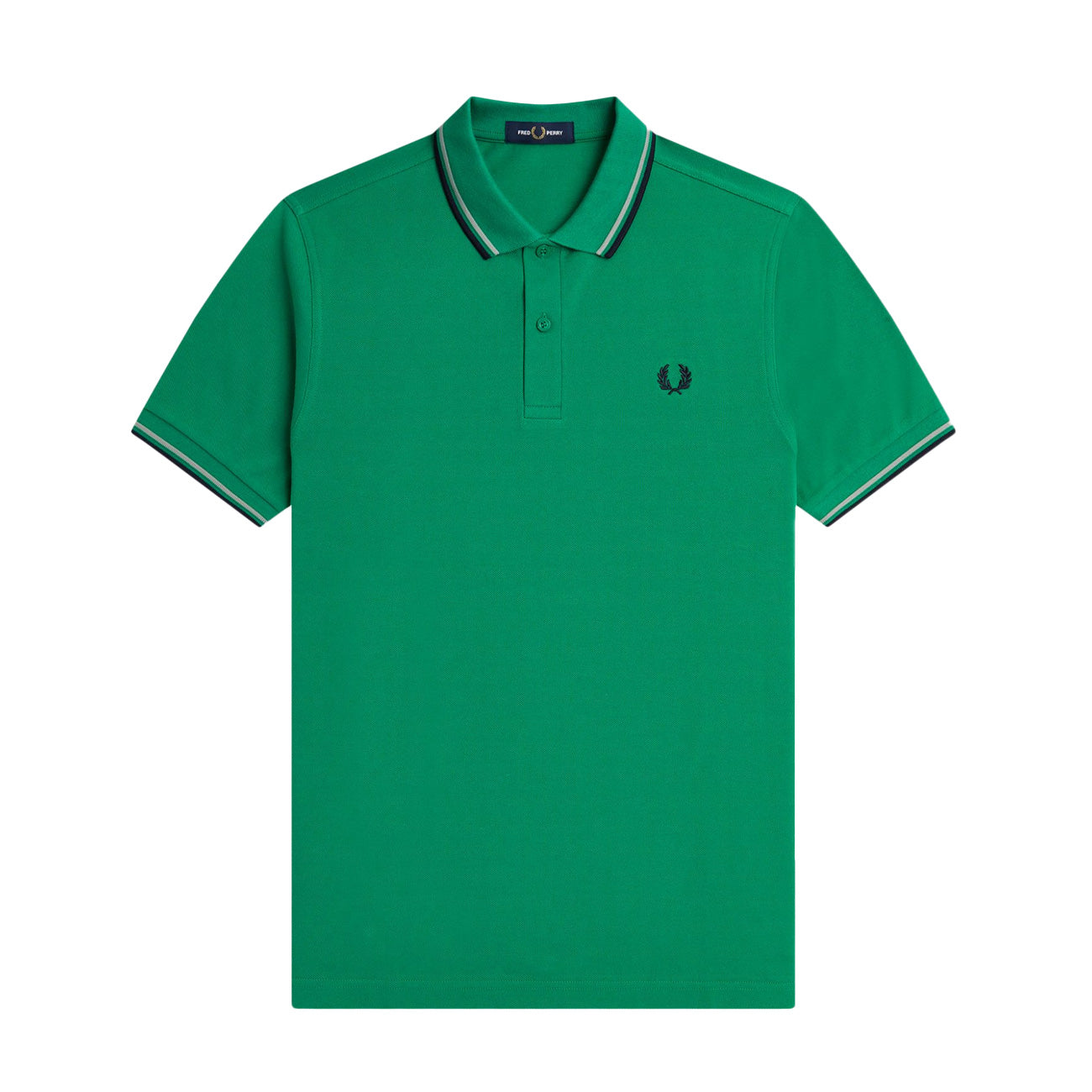 FRED PERRY Polo Twin Tipped Uomo Green M3600 R34 FP GREEN 