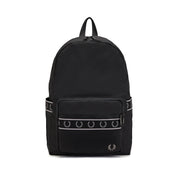 FRED PERRY Zaino Contrast Tape Uomo Nero L5255 102/BLACK 