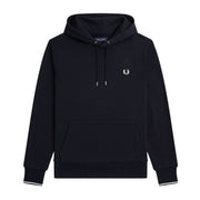 FRED PERRY Felpa Tipped Hooded Uomo Navy M2643 248 NAVY 