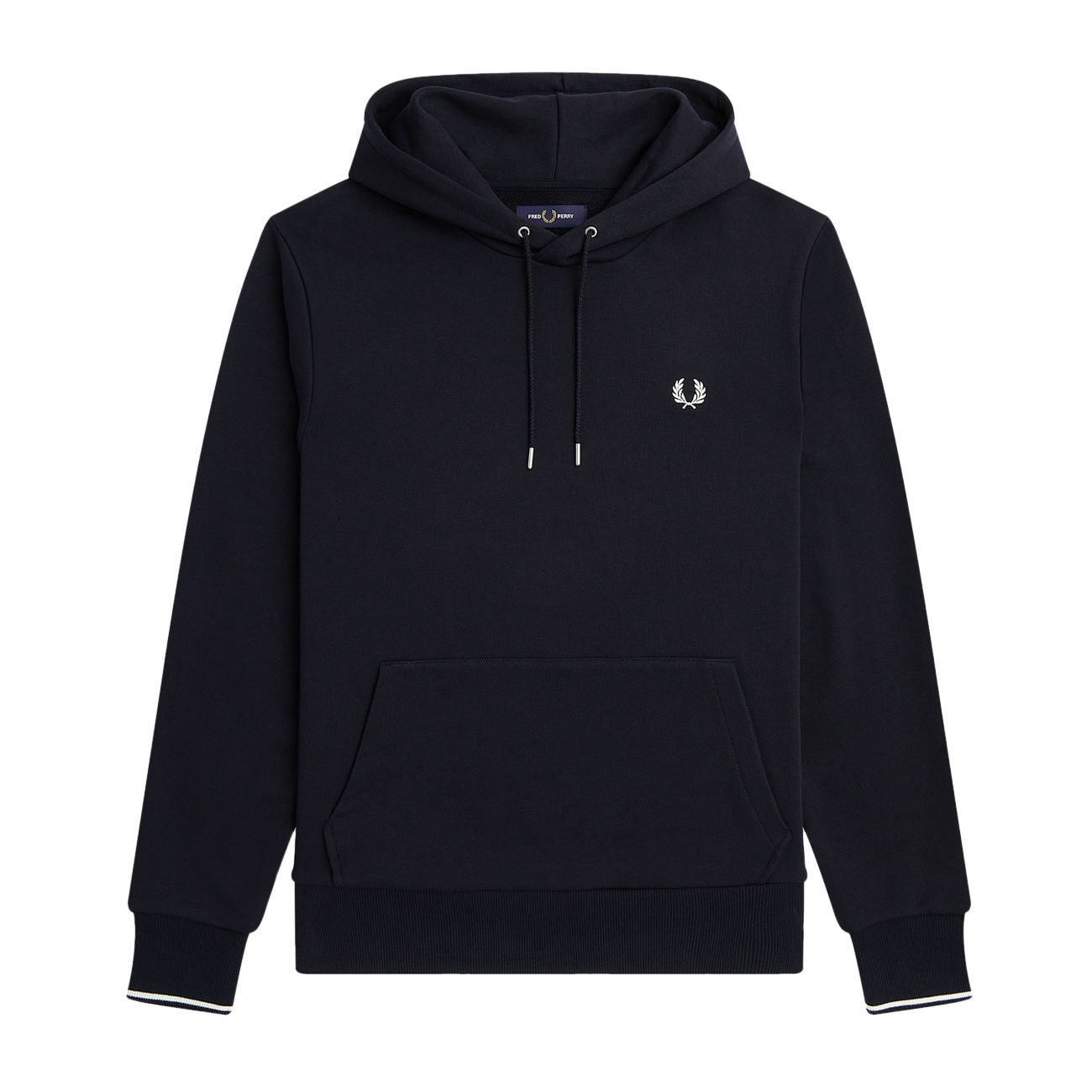 FRED PERRY Felpa Tipped Hooded Uomo Navy M2643 248 NAVY 