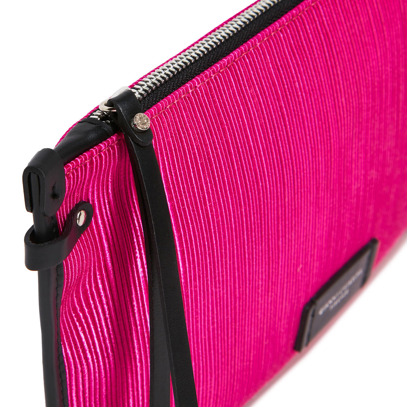 GIANNI CHIARINI Clutch Marcella Pelle E Tessuto Donna Fucsia BS9405VTMN 12933 FUCSIA 