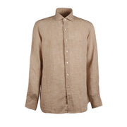 GUGLIELMINOTTI Camicia Tinta Unita Uomo Beige QE8CUU US4/BEIGE 