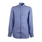 GUGLIELMINOTTI Camicia Collo Francese Uomo Jeans QE8FUU UD1/JEANS 